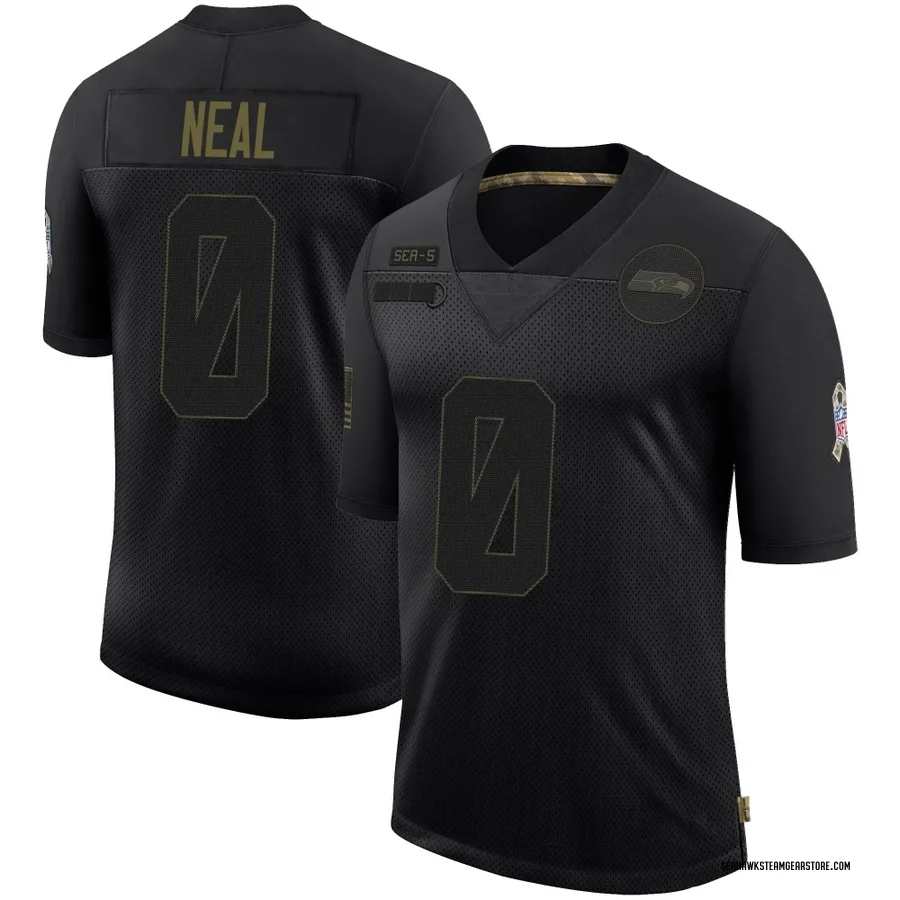 Julian Neal Men's Seattle Seahawks Nike 2020 Salute To Service Jersey - Limited Black