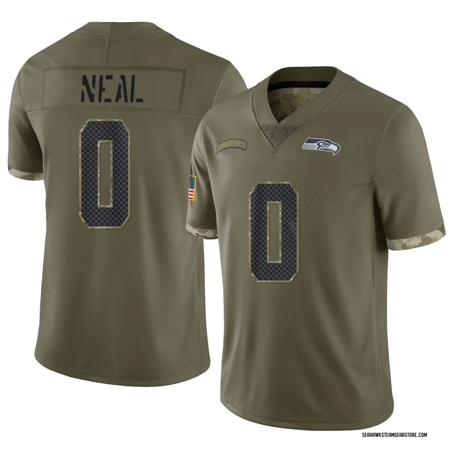 Julian Neal Men's Seattle Seahawks Nike 2022 Salute To Service Jersey - Limited Olive