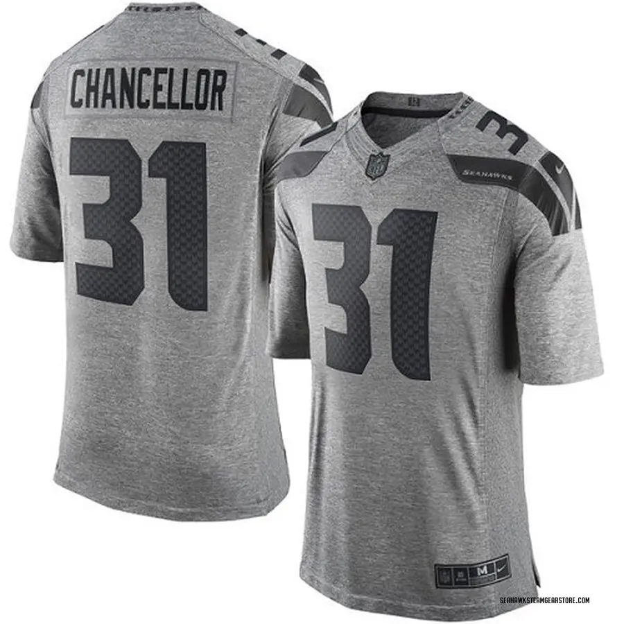 Kam Chancellor Men's Seattle Seahawks Nike Gridiron Jersey - Limited Gray