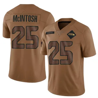 Kenny McIntosh Men's Seattle Seahawks 2023 Salute To Service Jersey - Limited Brown