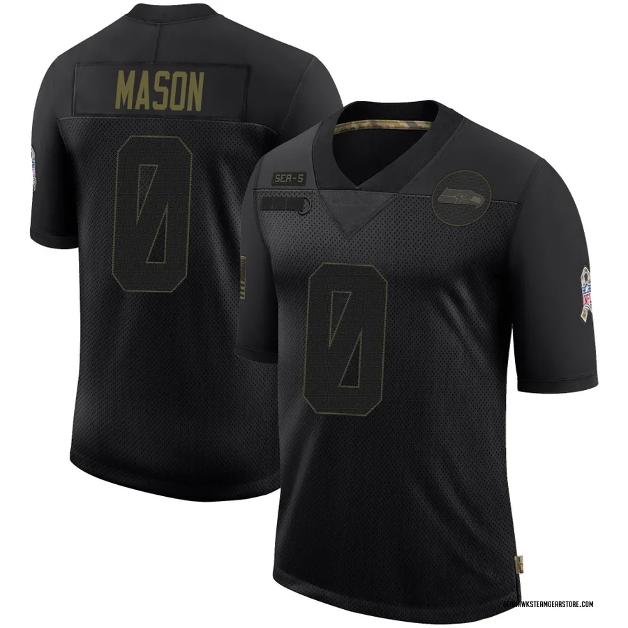 Lance Mason Men's Seattle Seahawks Nike 2020 Salute To Service Jersey - Limited Black