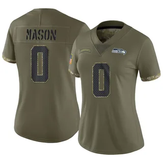 Lance Mason Women's Seattle Seahawks Nike 2022 Salute To Service Jersey - Limited Olive