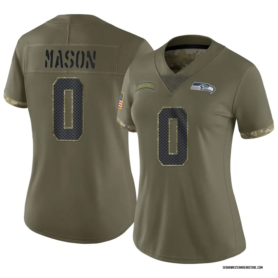 Lance Mason Women's Seattle Seahawks Nike 2022 Salute To Service Jersey - Limited Olive
