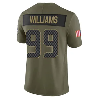 Leonard Williams Men's Seattle Seahawks Nike 2025 Salute to Service Jersey - Limited Olive