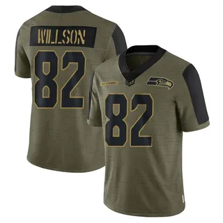 Luke Willson Men's Seattle Seahawks 2021 Salute To Service Jersey - Limited Olive