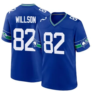 Luke Willson Men's Seattle Seahawks Throwback Jersey - Game Royal