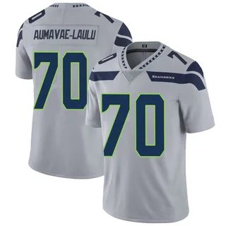 Malaesala Aumavae-Laulu Men's Seattle Seahawks Nike Alternate Vapor Untouchable Jersey - Limited Gray