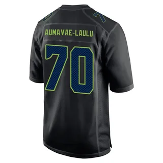 Malaesala Aumavae-Laulu Men's Seattle Seahawks Nike Carbon Fashion Jersey - Game Black