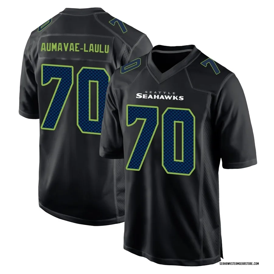 Malaesala Aumavae-Laulu Men's Seattle Seahawks Nike Carbon Fashion Jersey - Game Black