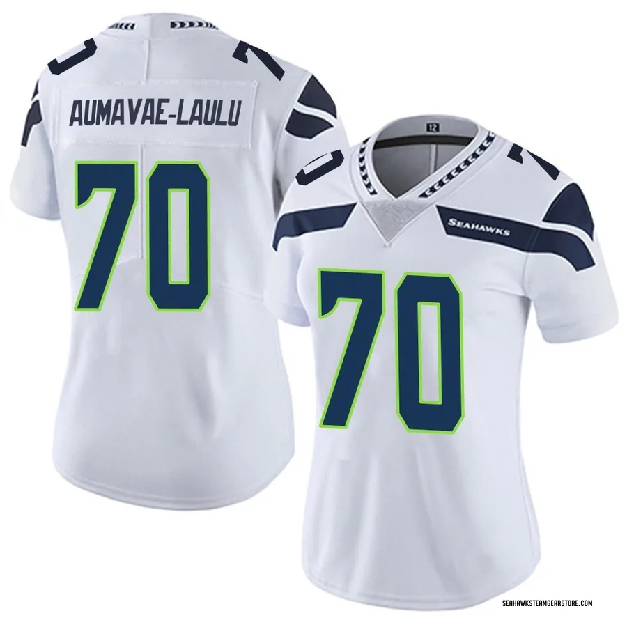 Malaesala Aumavae-Laulu Women's Seattle Seahawks Nike Vapor Untouchable Jersey - Limited White