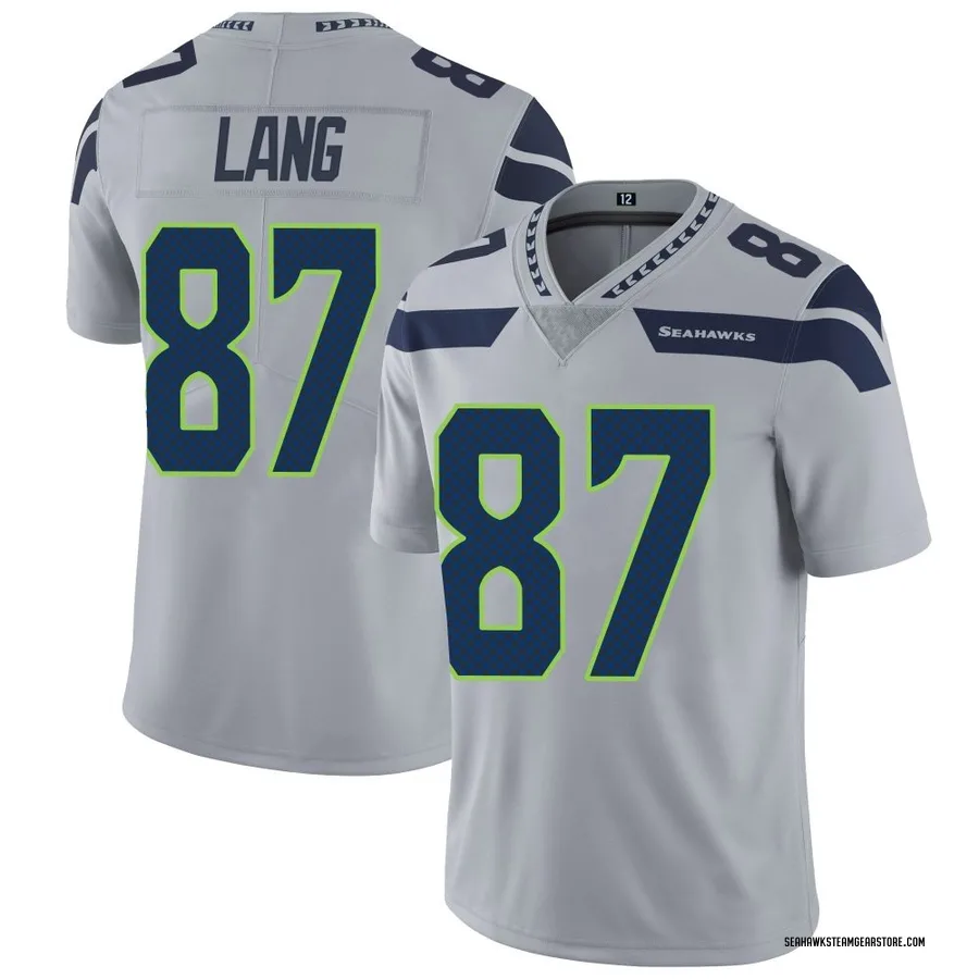 Marshall Lang Men's Seattle Seahawks Nike Alternate Vapor Untouchable Jersey - Limited Gray