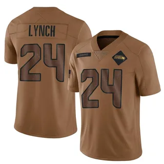 Marshawn Lynch Men's Seattle Seahawks 2023 Salute To Service Jersey - Limited Brown