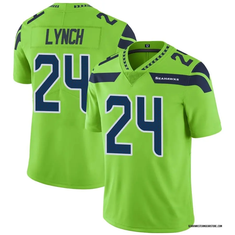 Marshawn Lynch Youth Seattle Seahawks Nike Color Rush Neon Jersey - Limited Green