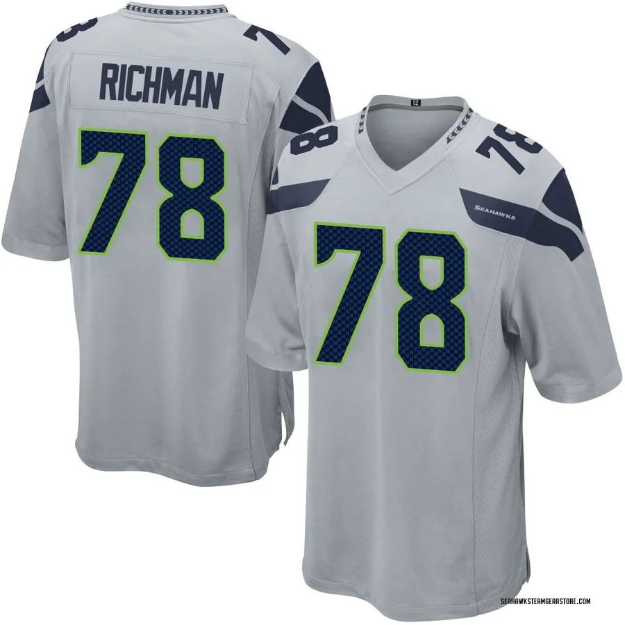 Mason Richman Men's Seattle Seahawks Nike Alternate Jersey - Game Gray