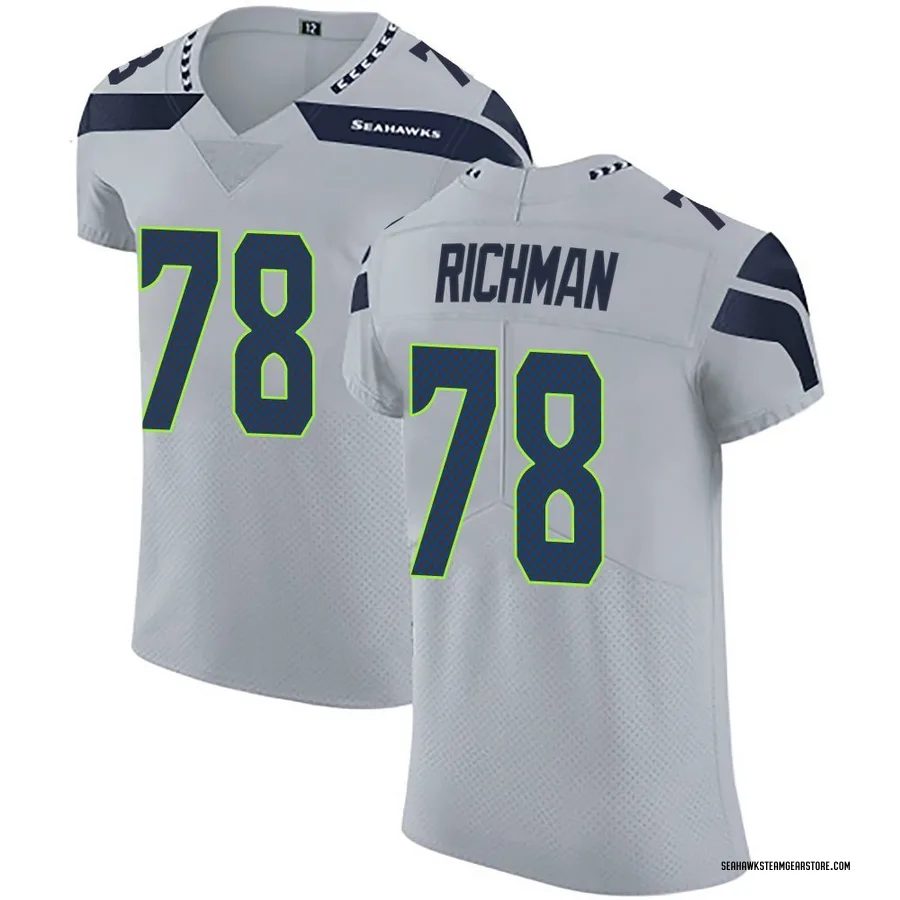 Mason Richman Men's Seattle Seahawks Nike Alternate Vapor Untouchable Jersey - Elite Gray
