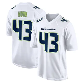 Maxen Hook Men's Seattle Seahawks Nike Tundra Fashion Jersey - Game White