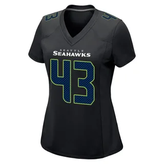 Maxen Hook Women's Seattle Seahawks Nike Carbon Fashion Jersey - Game Black