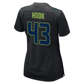 Maxen Hook Women's Seattle Seahawks Nike Carbon Fashion Jersey - Game Black