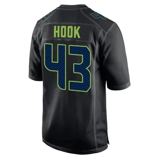 Maxen Hook Youth Seattle Seahawks Nike Carbon Fashion Jersey - Game Black