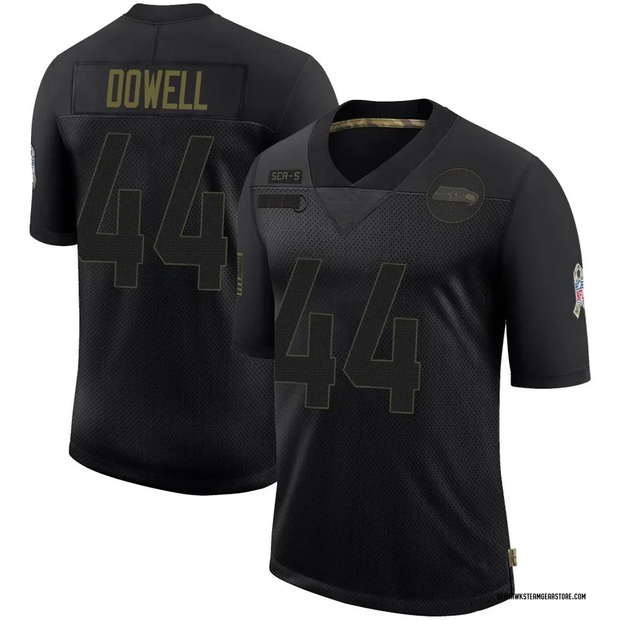 Michael Dowell Men's Seattle Seahawks Nike 2020 Salute To Service Jersey - Limited Black