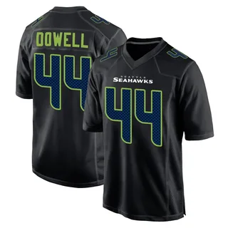 Michael Dowell Men's Seattle Seahawks Carbon Fashion Jersey - Game Black