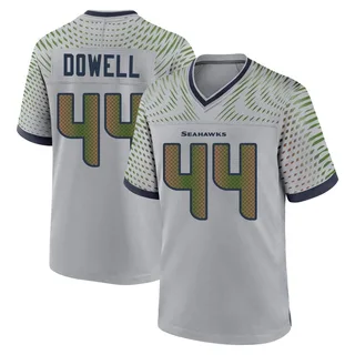 Michael Dowell Men's Seattle Seahawks Wolf 2025 Rivalries Collection Jersey - Game Gray