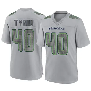 Michael Tyson Men's Seattle Seahawks Atmosphere Fashion Jersey - Game Gray