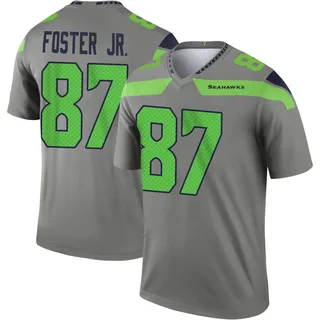 Montorie Foster Jr. Men's Seattle Seahawks Nike Steel Inverted Jersey - Legend