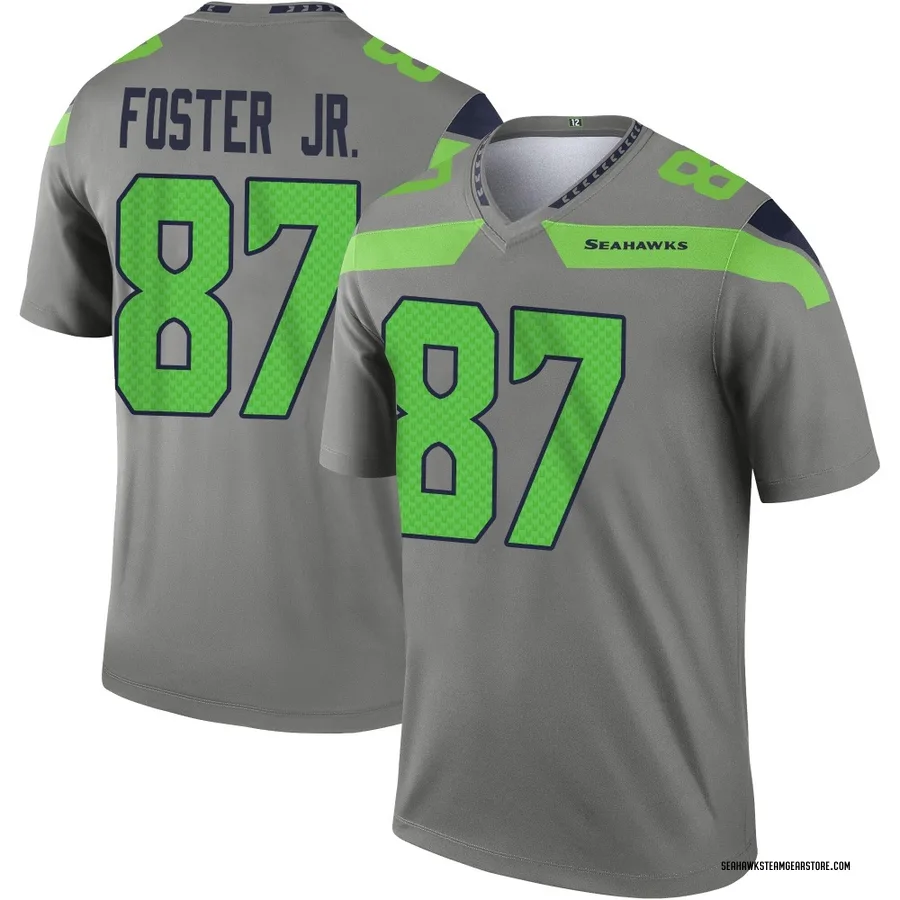 Montorie Foster Jr. Men's Seattle Seahawks Nike Steel Inverted Jersey - Legend