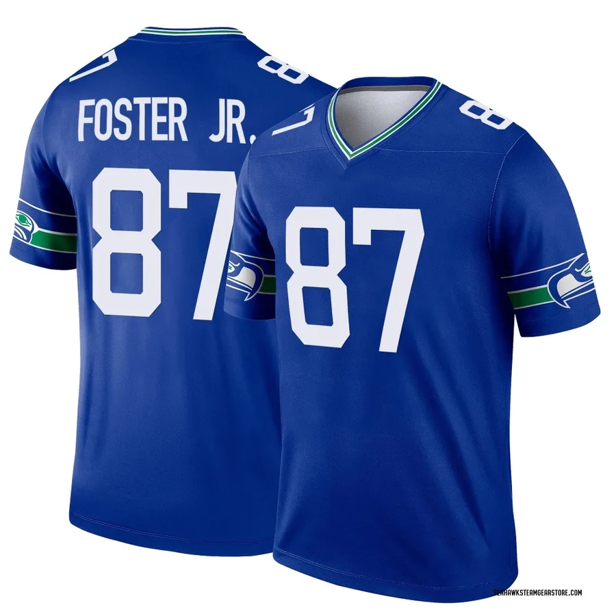 Montorie Foster Jr. Youth Seattle Seahawks Nike Throwback Jersey - Legend Royal