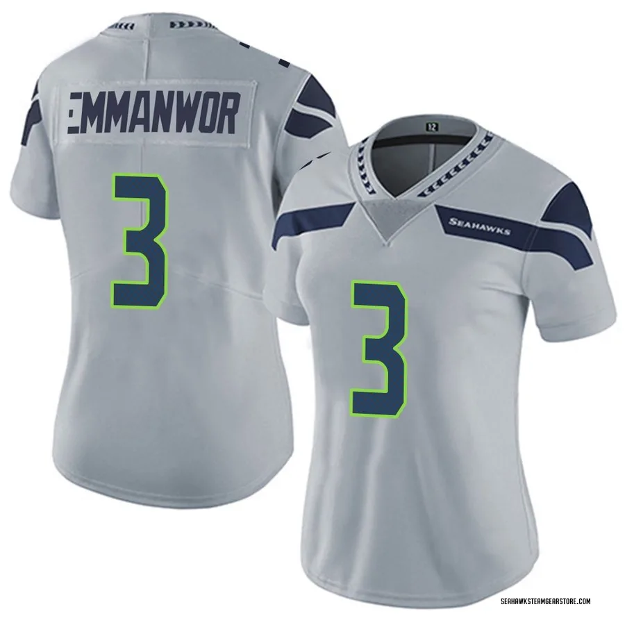 Nick Emmanwori Women's Seattle Seahawks Nike Alternate Vapor Untouchable Jersey - Limited Gray