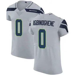 Noah Igbinoghene Men's Seattle Seahawks Alternate Vapor Untouchable Jersey - Elite Gray