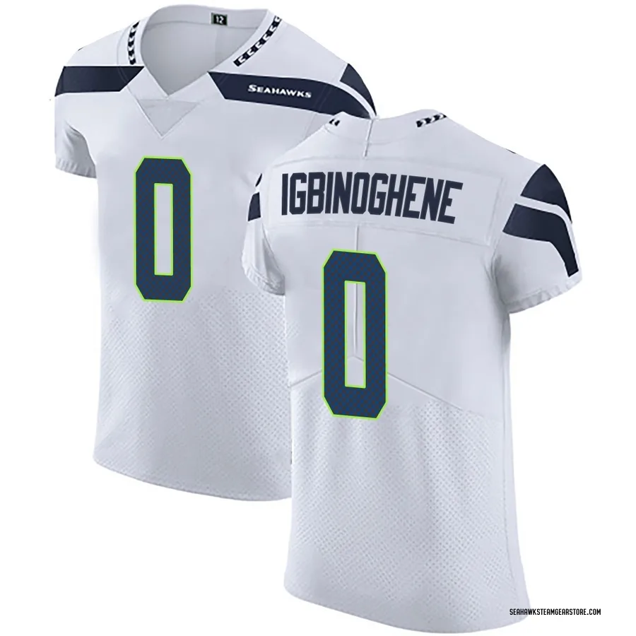 Noah Igbinoghene Men's Seattle Seahawks Nike Vapor Untouchable Jersey - Elite White