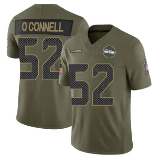 Patrick O'Connell Men's Seattle Seahawks 2025 Salute to Service Jersey - Limited Olive