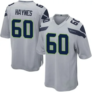 Phil Haynes Men's Seattle Seahawks Nike Alternate Jersey - Game Gray