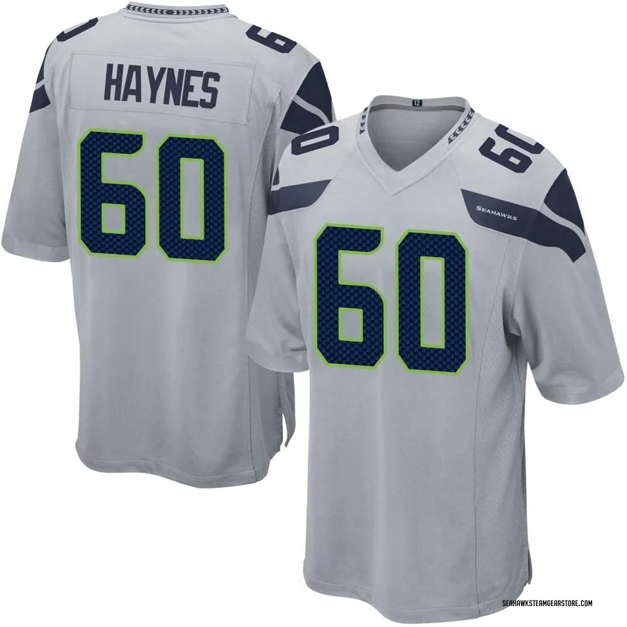 Phil Haynes Men's Seattle Seahawks Nike Alternate Jersey - Game Gray