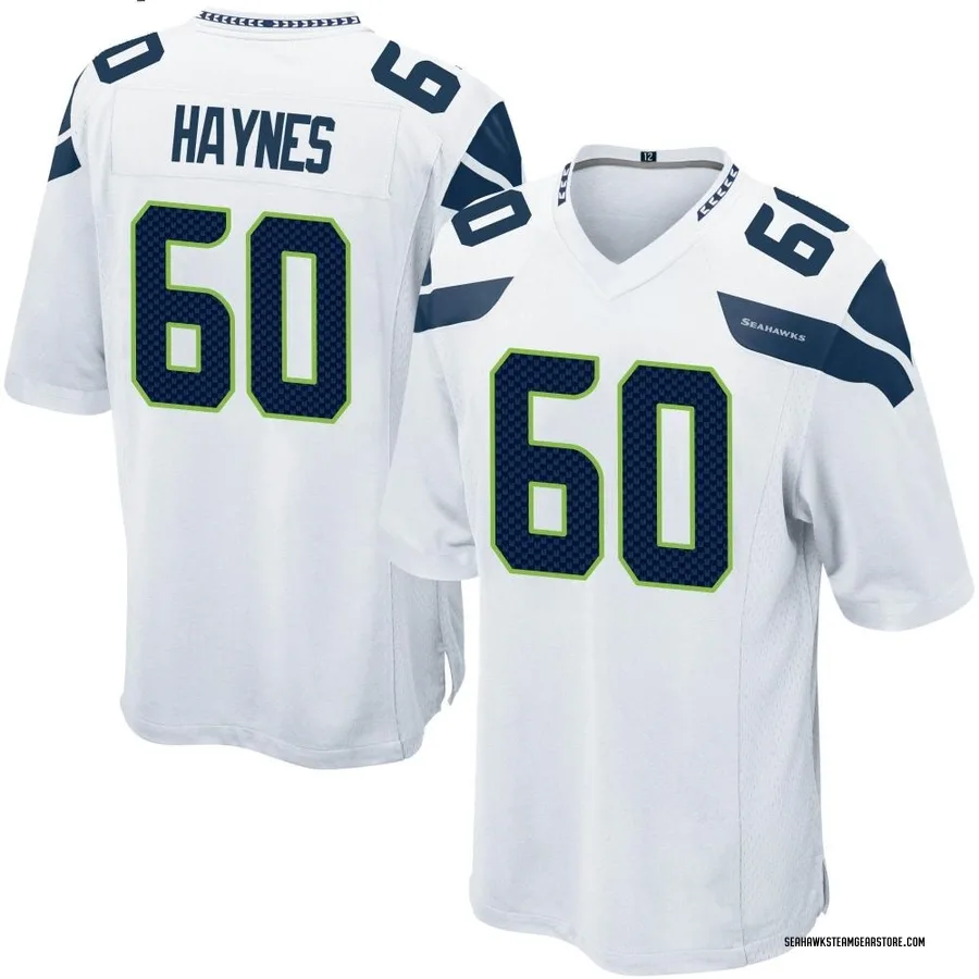 Phil Haynes Men's Seattle Seahawks Nike Jersey - Game White