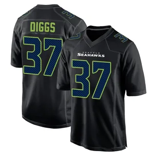 Quandre Diggs Men's Seattle Seahawks Carbon Fashion Jersey - Game Black
