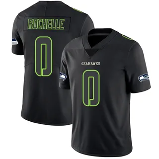 Rashad Rochelle Men's Seattle Seahawks Nike Jersey - Limited Black Impact
