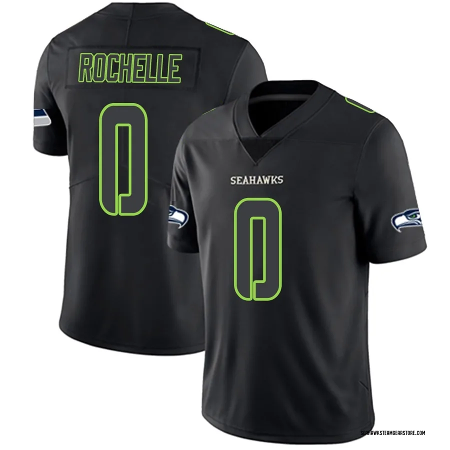 Rashad Rochelle Men's Seattle Seahawks Nike Jersey - Limited Black Impact
