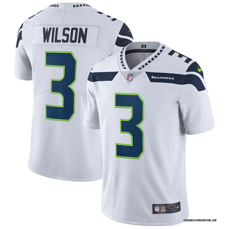 Men's Seahawks #3 Russell Wilson Stitched Black Impact Limited Jersey 