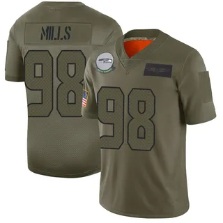 Rylie Mills Men's Seattle Seahawks Nike 2019 Salute to Service Jersey - Limited Camo