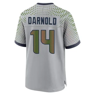 Sam Darnold Men's Seattle Seahawks Nike Wolf 2025 Rivalries Collection Jersey - Game Gray