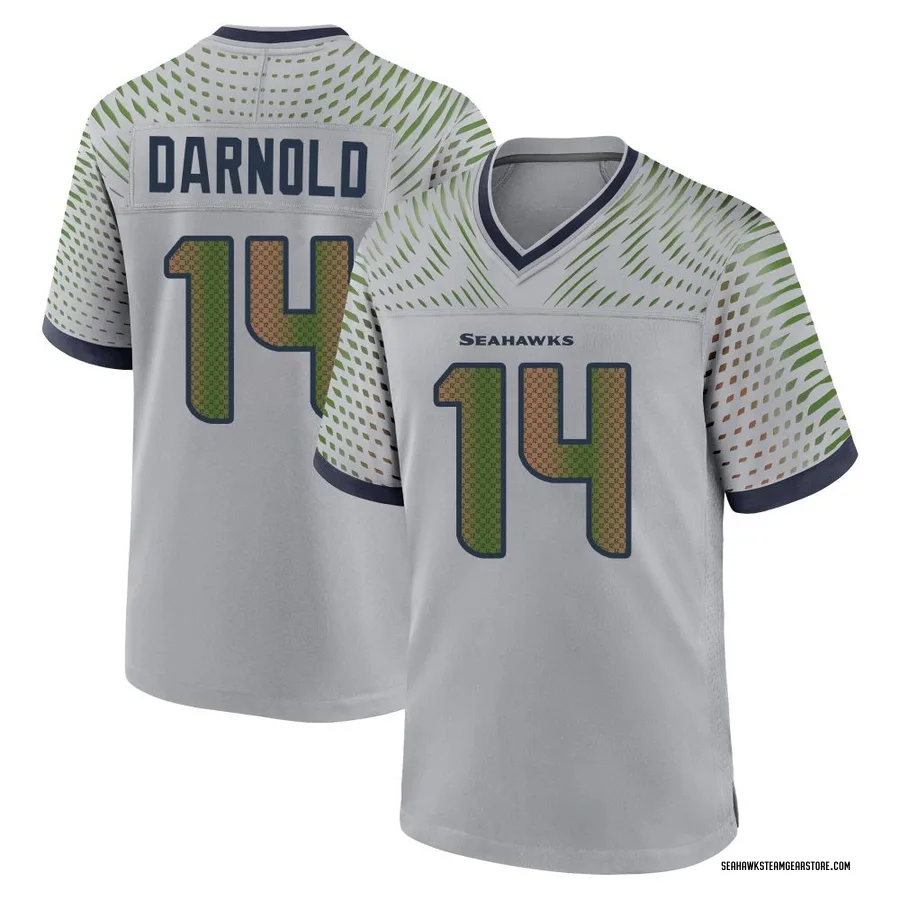 Sam Darnold Men's Seattle Seahawks Nike Wolf 2025 Rivalries Collection Jersey - Game Gray