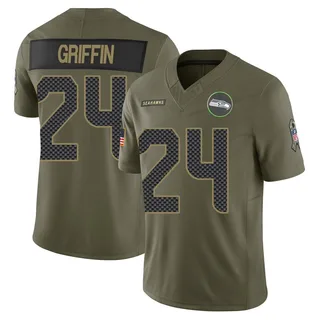 Shaquill Griffin Men's Seattle Seahawks 2025 Salute to Service Jersey - Limited Olive