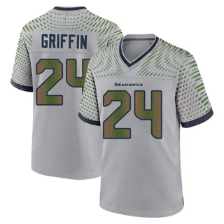 Shaquill Griffin Men's Seattle Seahawks Wolf 2025 Rivalries Collection Jersey - Game Gray