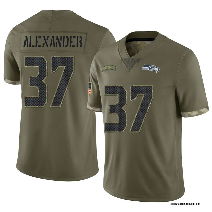 Shaun Alexander Men's Seattle Seahawks Nike 2022 Salute To Service Jersey - Limited Olive