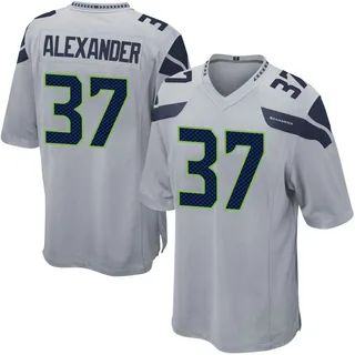 Shaun Alexander Men's Seattle Seahawks Nike Alternate Jersey - Game Gray