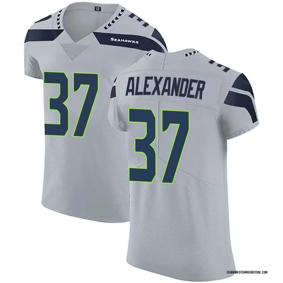 Shaun Alexander Men's Seattle Seahawks Nike Alternate Vapor Untouchable Jersey - Elite Gray