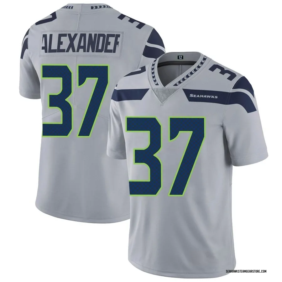 Shaun Alexander Men's Seattle Seahawks Nike Alternate Vapor Untouchable Jersey - Limited Gray